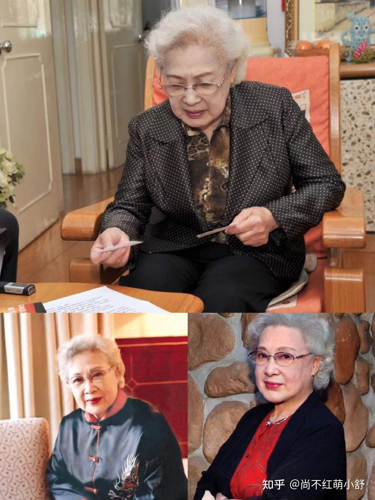 99岁秦怡满头白发也时髦,穿衣打扮减龄不老气,优雅从容老去真美