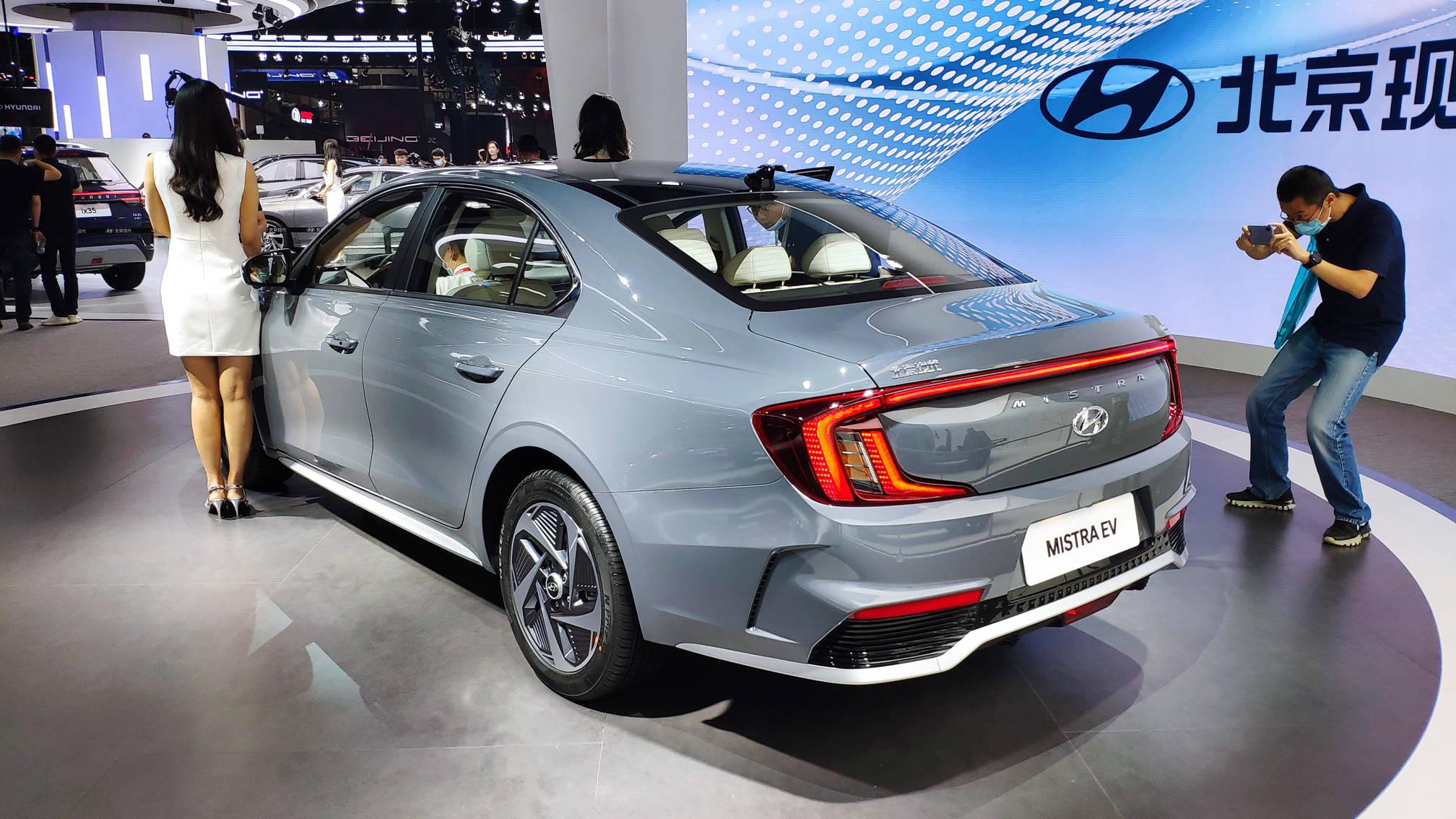 2020年广州车展全新现代名图ev实车nedc续航里程520km