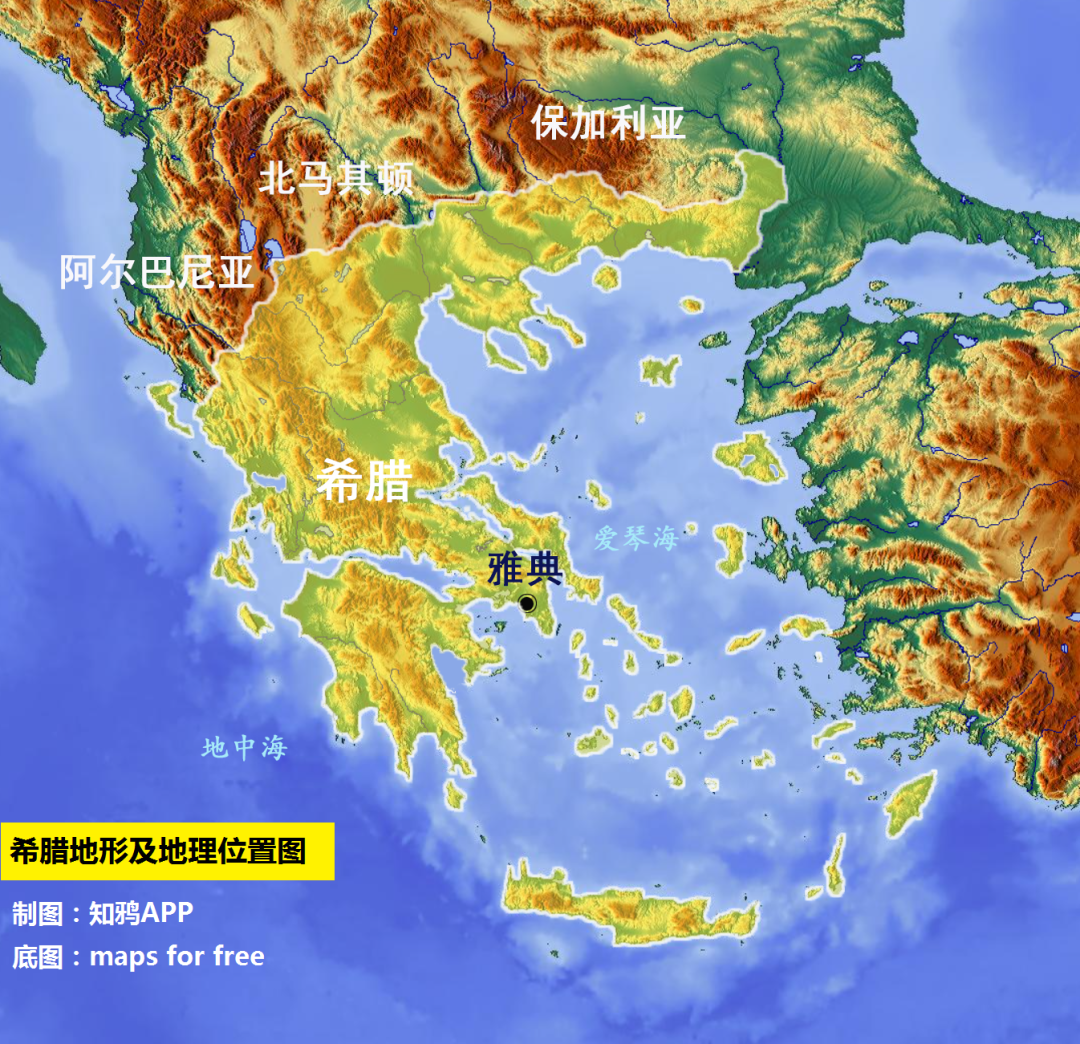 地中海地形图高清图片