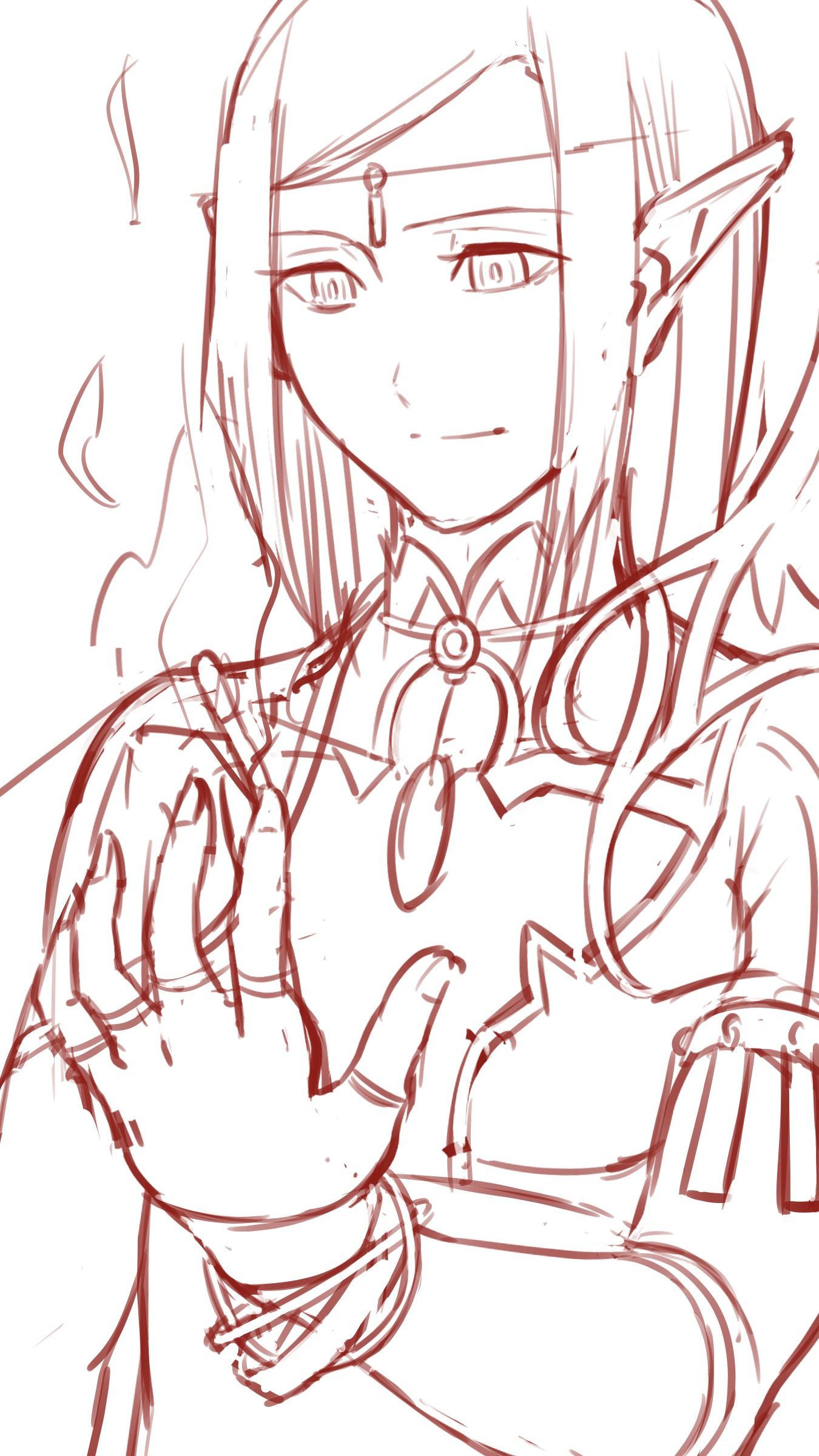 精灵王子画法教学!设计到完稿全过程演示!