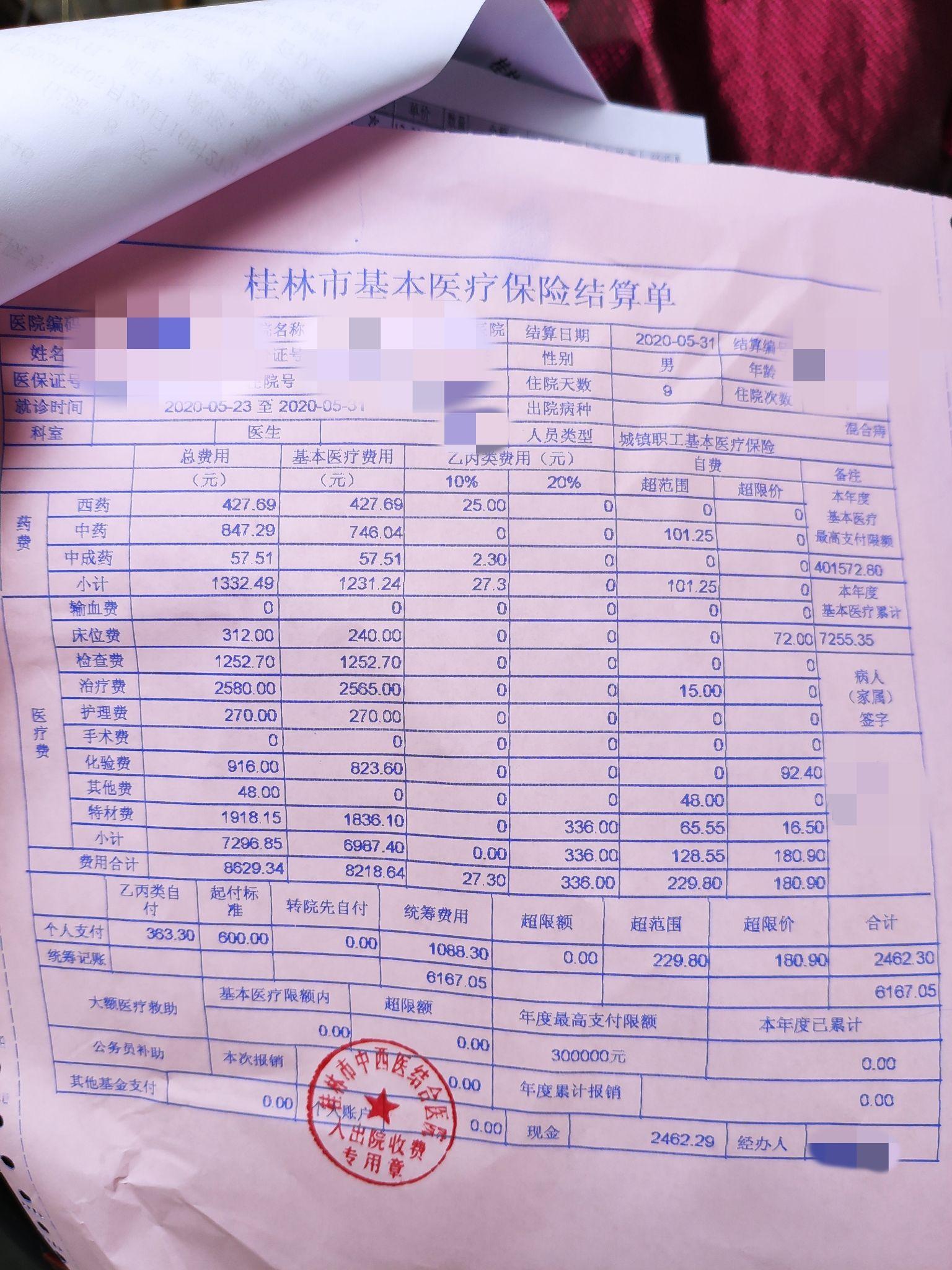 第一次痔疮手术经历分享附手术详细费用清单2020052320200530