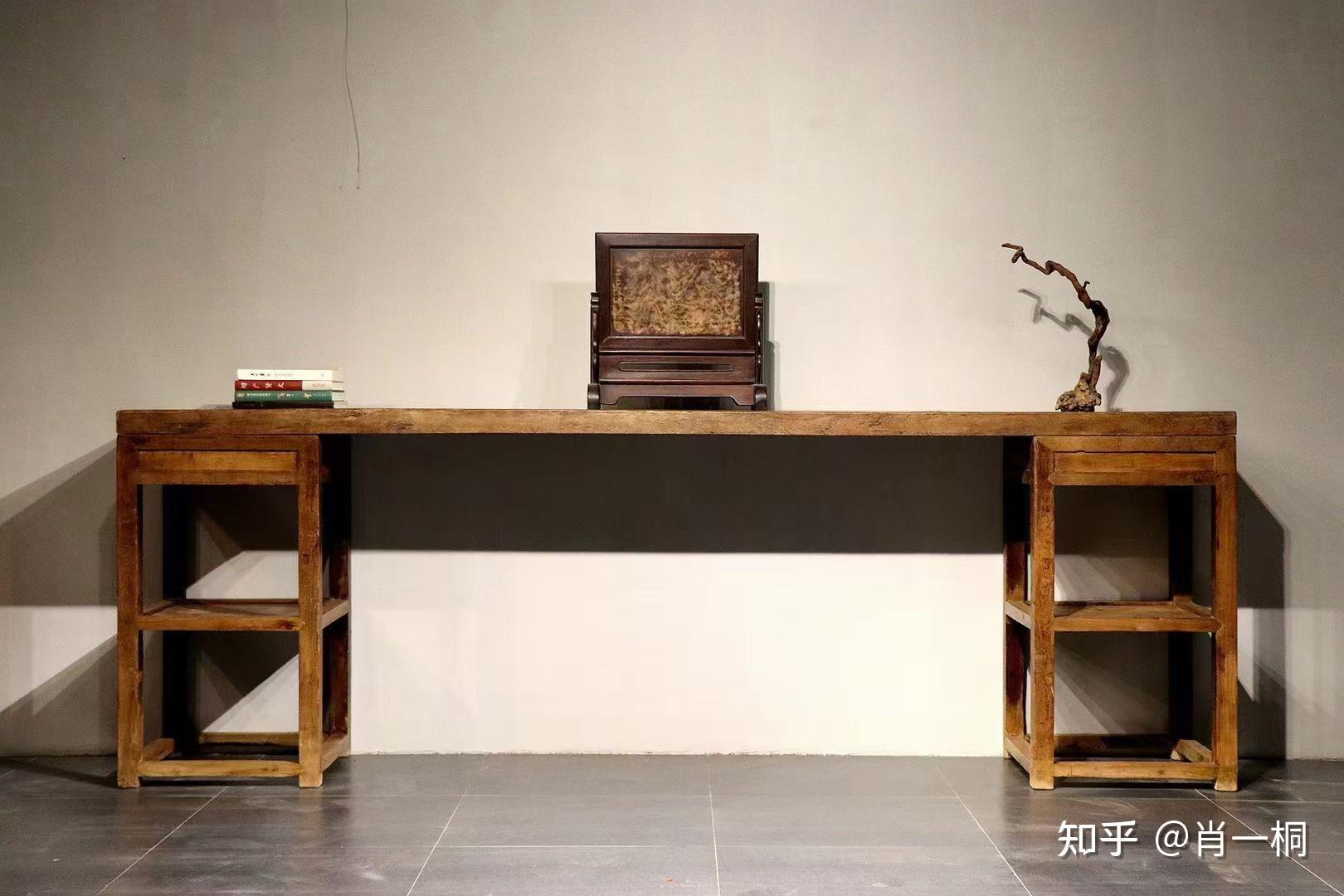 【 文人臻器 61 明代榉木石芯板架几案 】