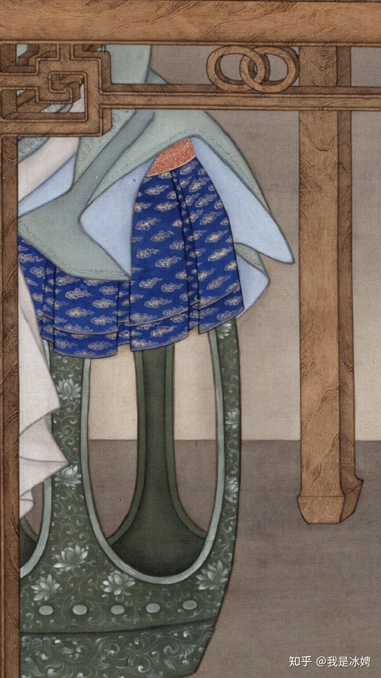 分享好图雍正十二美人图之美人展书