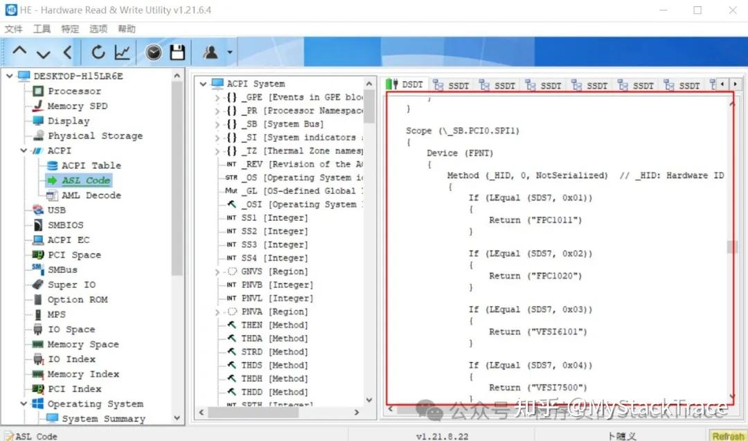 介绍两个在Windows上dump ACPI table的工具 - 知乎