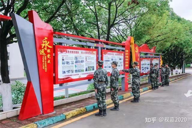 河南视嘉标识标牌专注部队营区标牌制作 军史长廊,军史文化墙,户外军