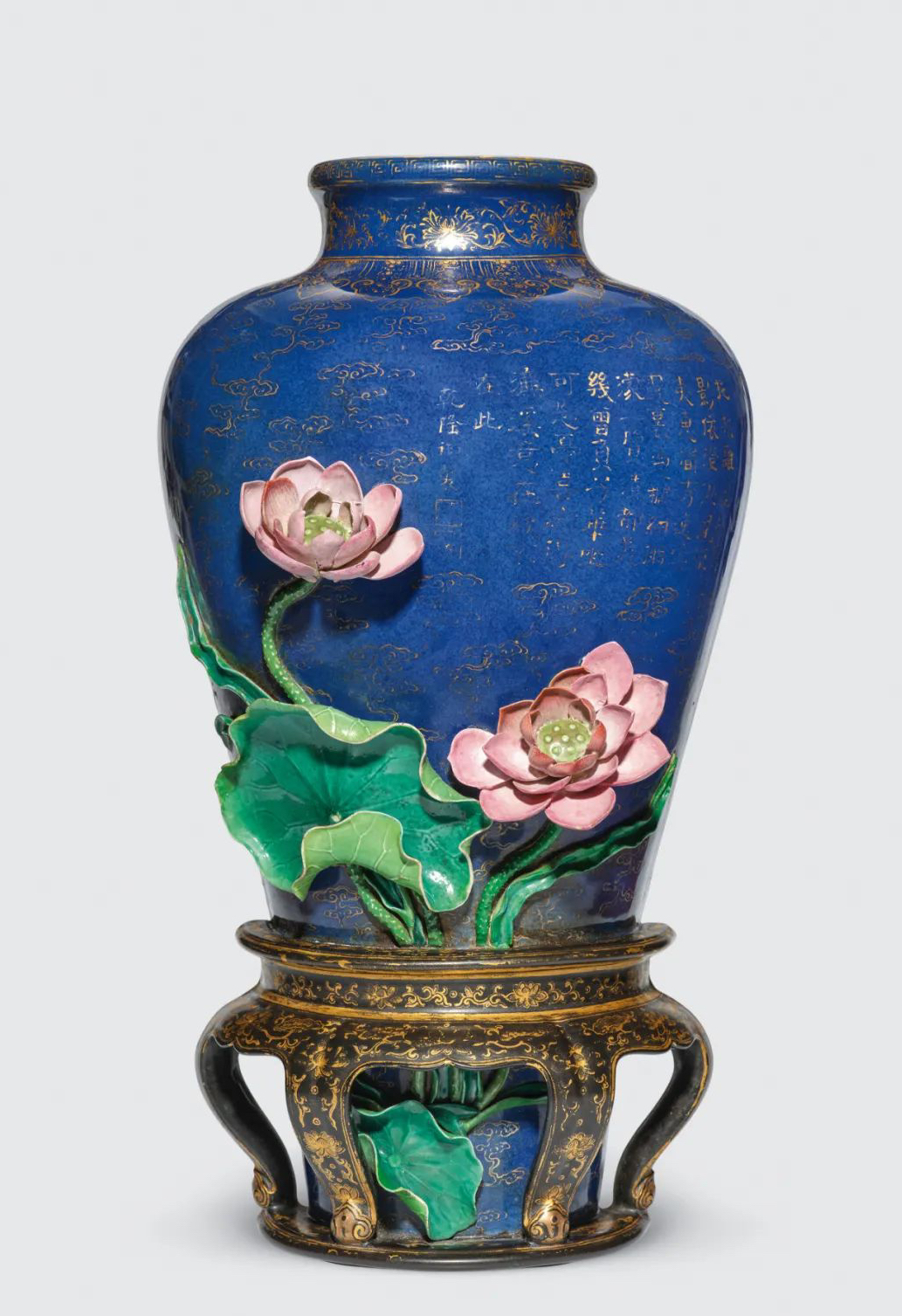 秘藏 明 正徳年製 青花 五彩梵字 梅瓶 陶芸 磁器 中国古陶磁器