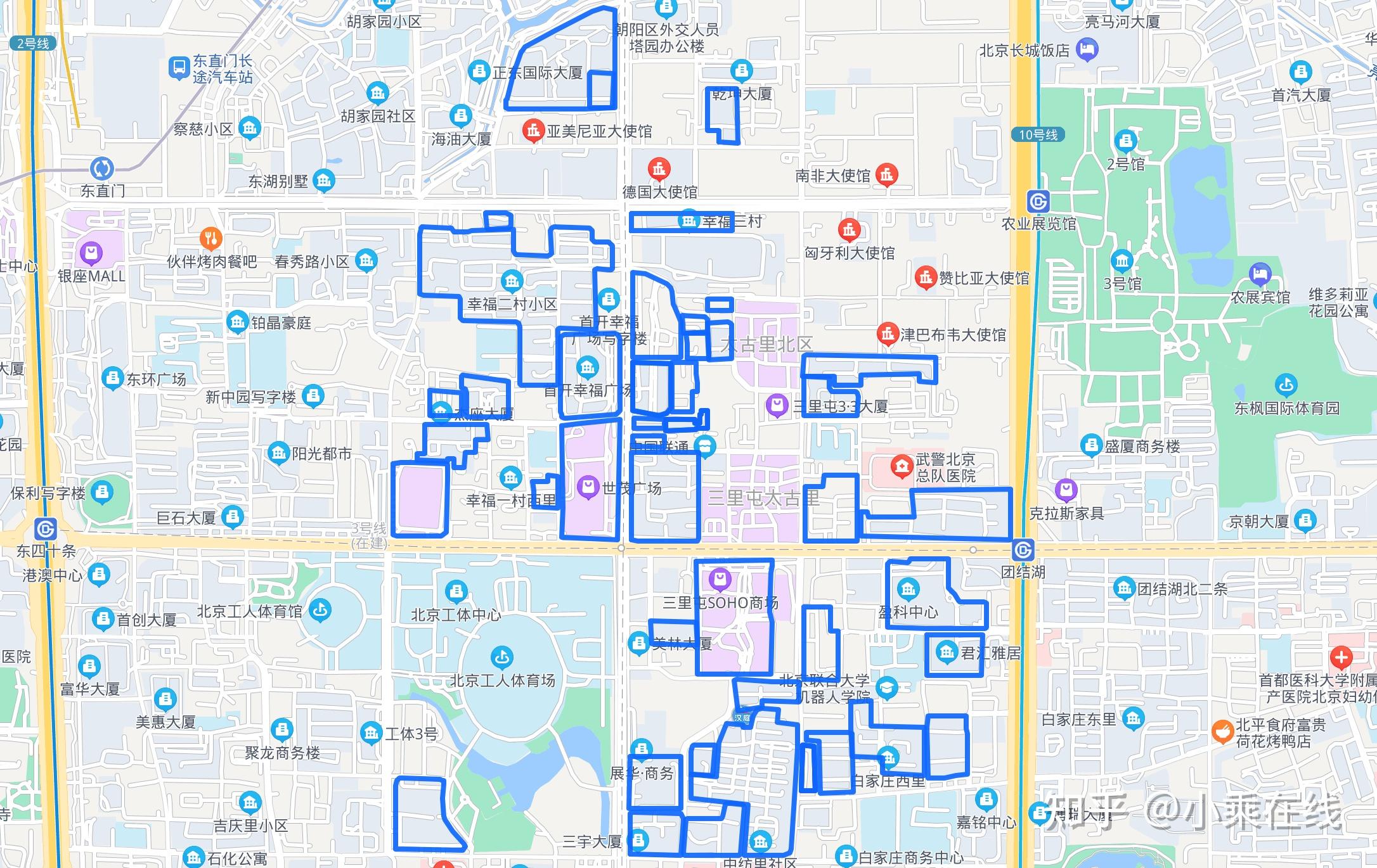 以下是北京市朝阳区三里屯街道各个社区的范围:社区可说是疫情防控第