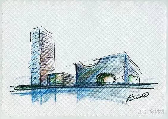 日本建筑师,普利兹克奖得主安藤忠雄也是一位草图大师.