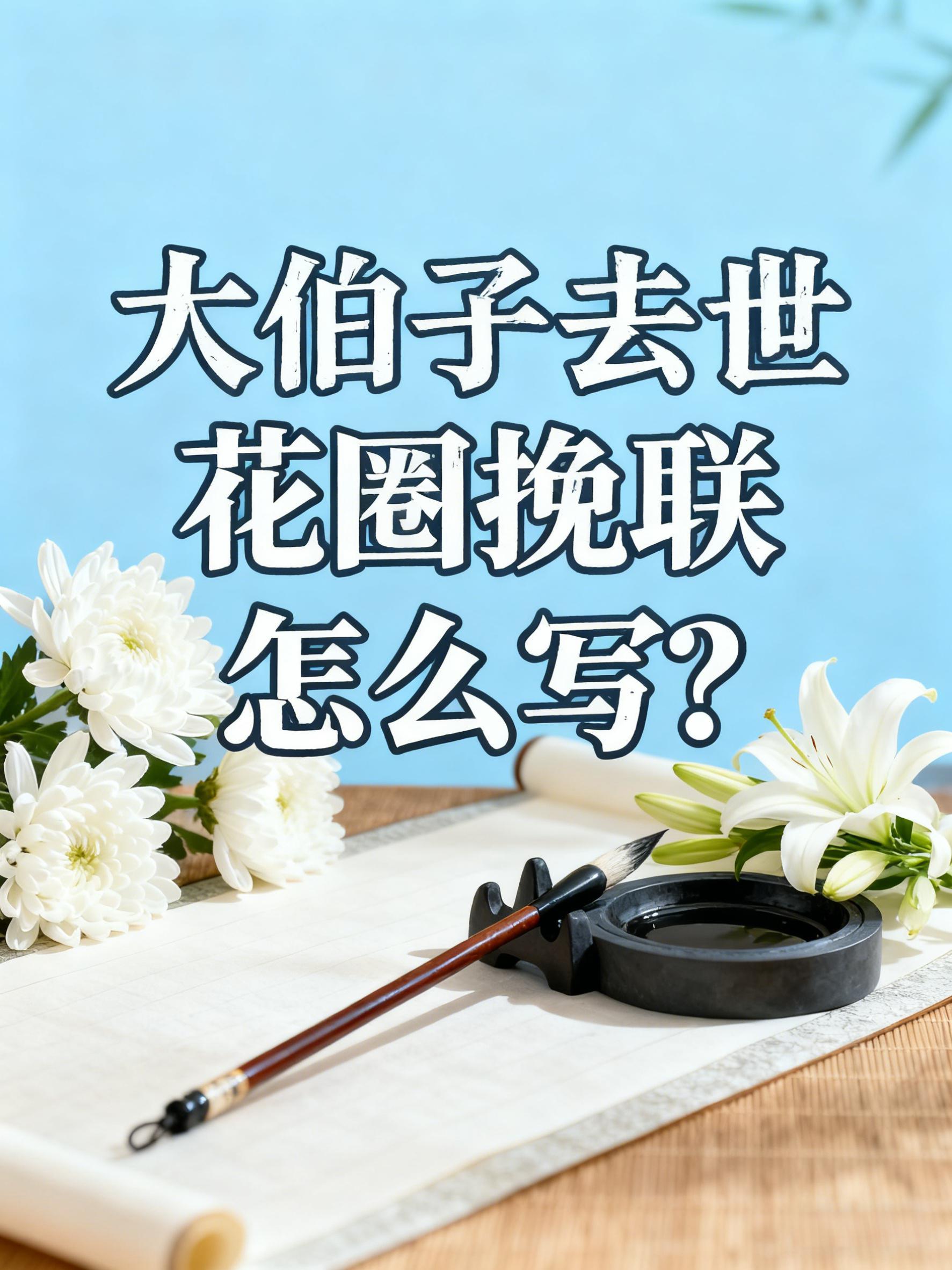 大伯子去世花圈挽联怎么写才得体 附格式详解 - 知乎
