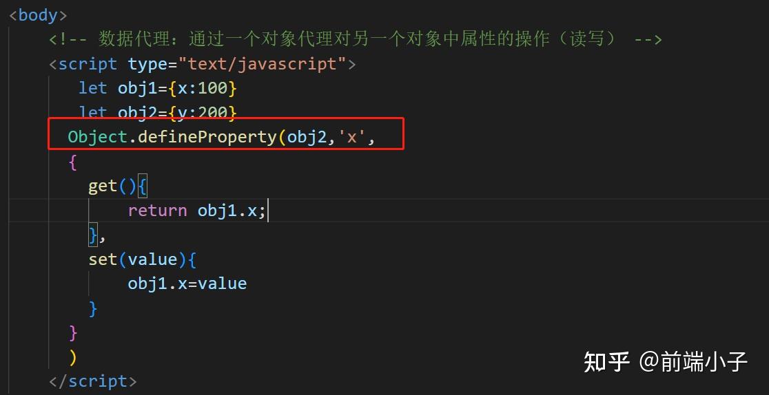 Object.defineproperty Get