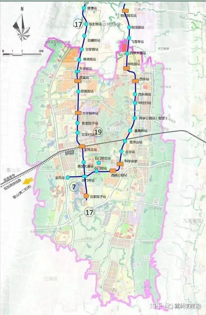 轨道交通7号线一期和17号线一期开工了.