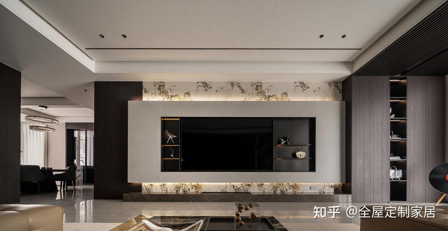 客厅电视墙设计要注意什么？15套乔金斯实拍案例直接抄作业 - 知乎