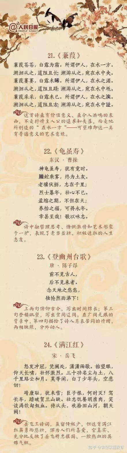 人民日报评选出40首最高水平的中国古诗词:写尽世情、写尽古今 - 知乎