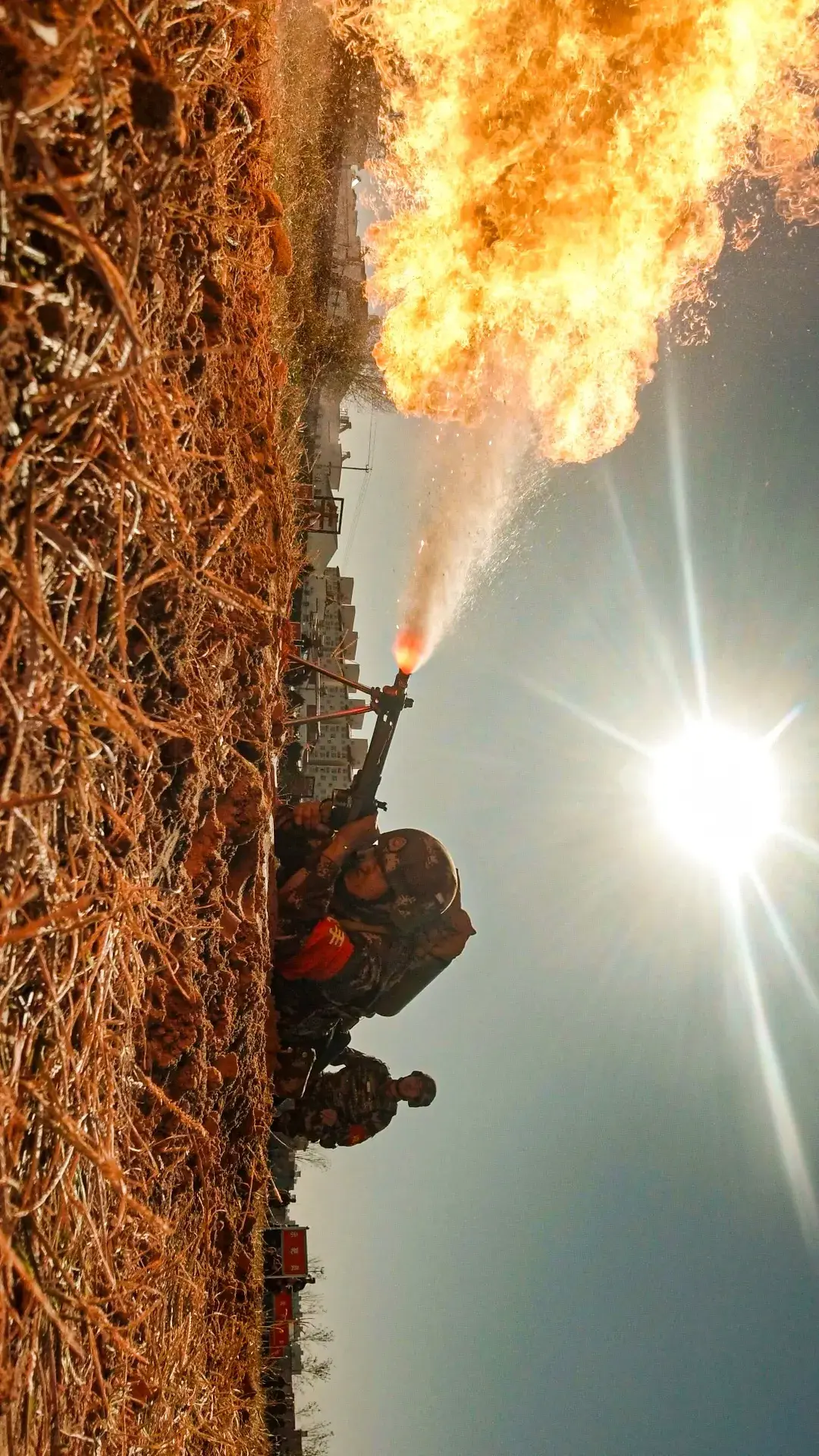 火龙出击看防化兵喷火考核热血瞬间