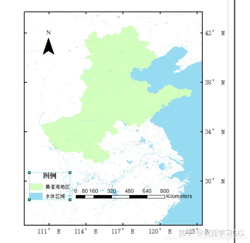 arcgis中arcmap绘制多框幅论文研究区域概况示意图