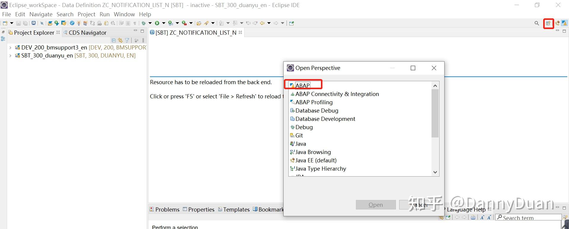  eclipse adt sap 