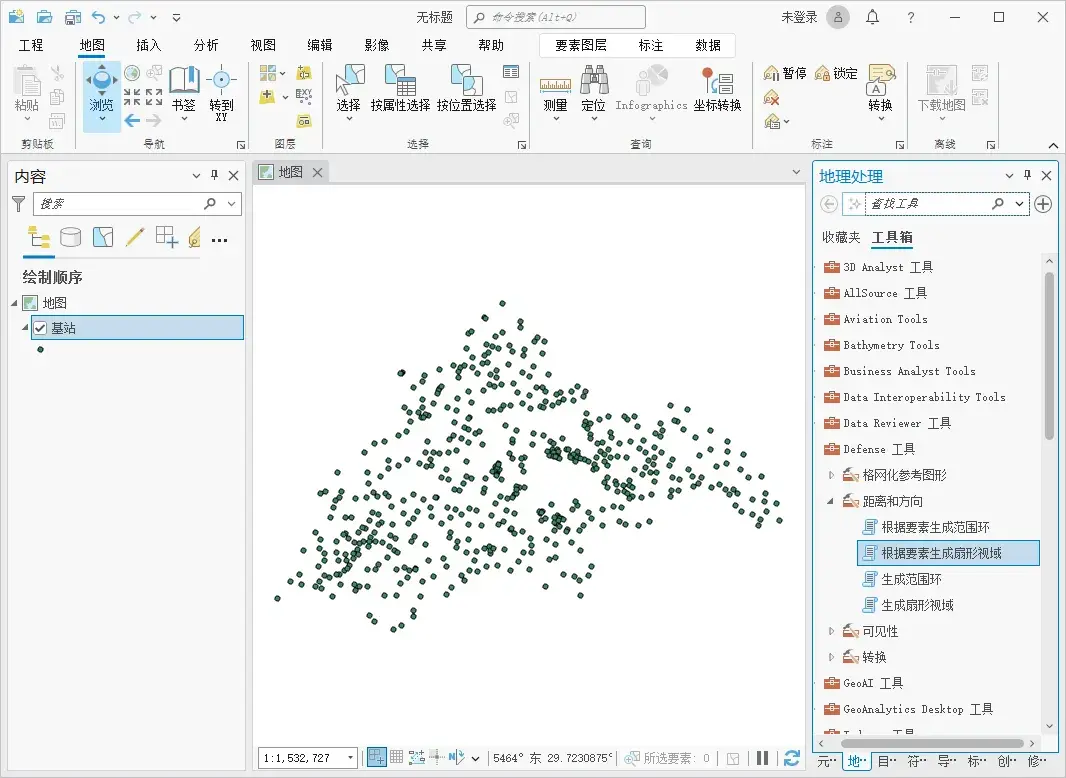 使用 ArcGIS Pro 基于基站数据制作带扇区的地图 - 知乎