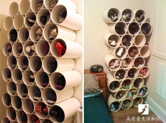 还要鞋架干嘛一根管子就能装下你全家人的鞋