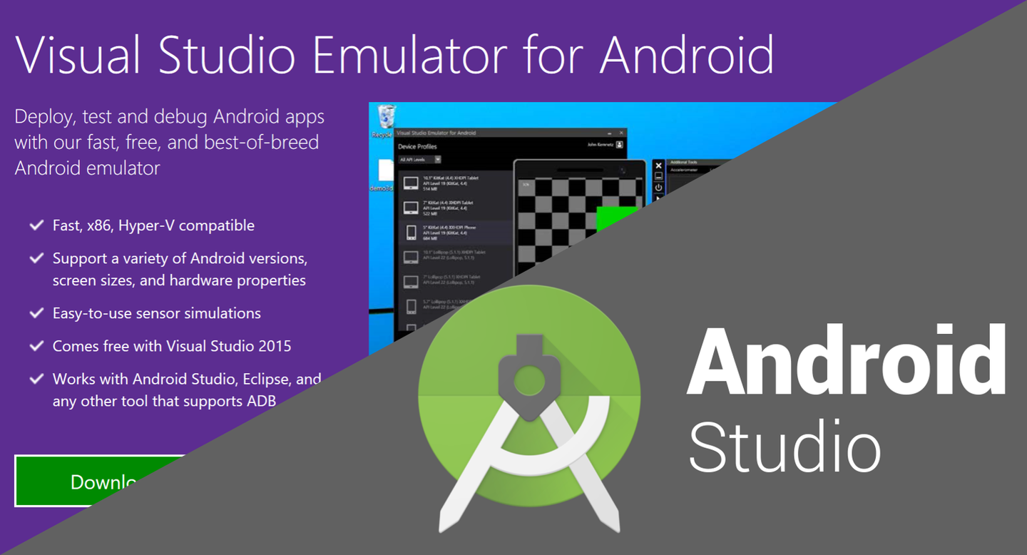 use android studio for emulator