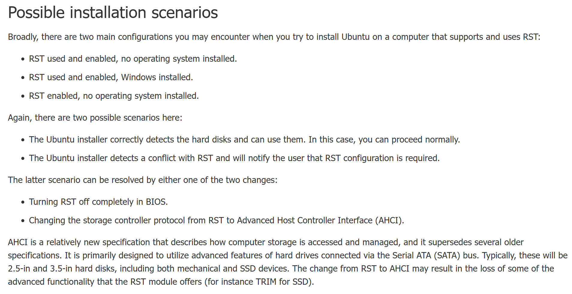  intel rst ubuntu windows 