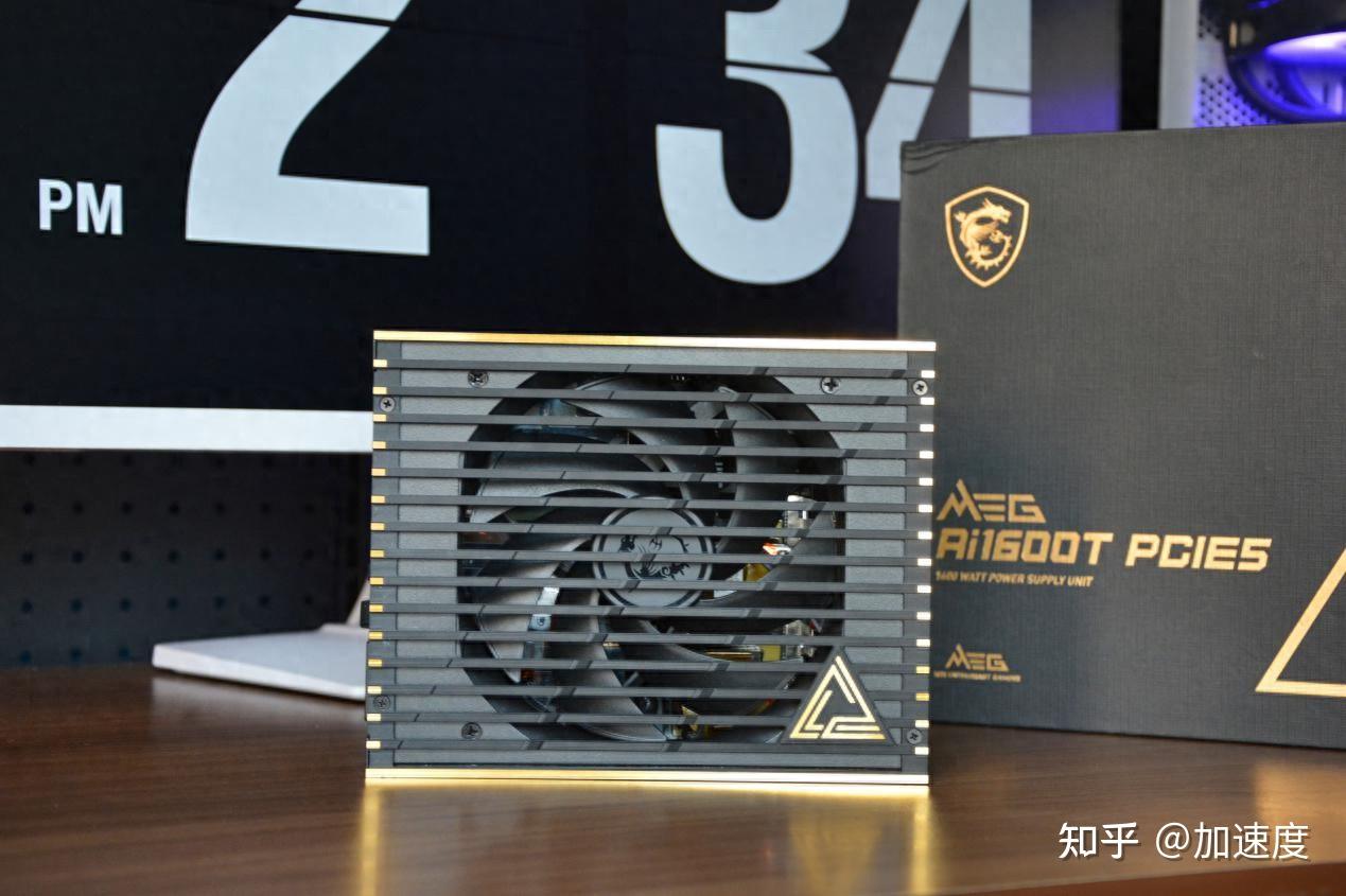 钛金认证,超神天花板,微星MEG Ai1600T PCIe5超神钛金电源测评