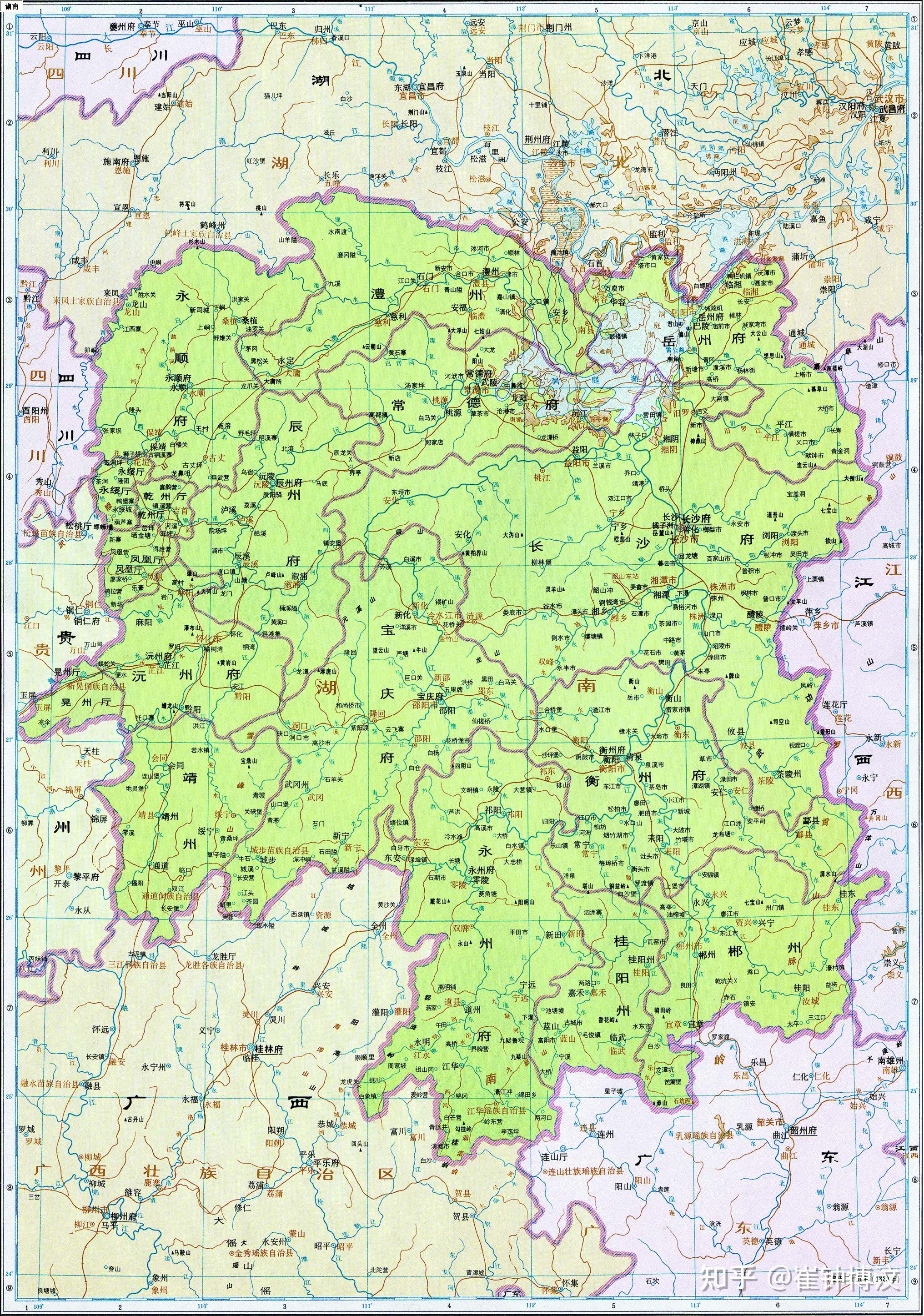湖南历史地图小合集 - 知乎