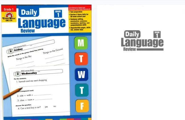 美国小学英语练习册Daily Language Review Grade 1-8 - 知乎