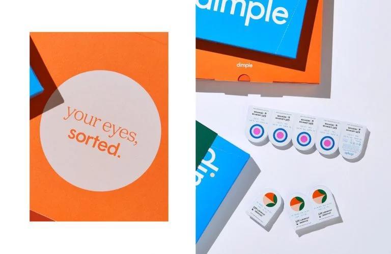 dimple隐形眼镜品牌形象设计