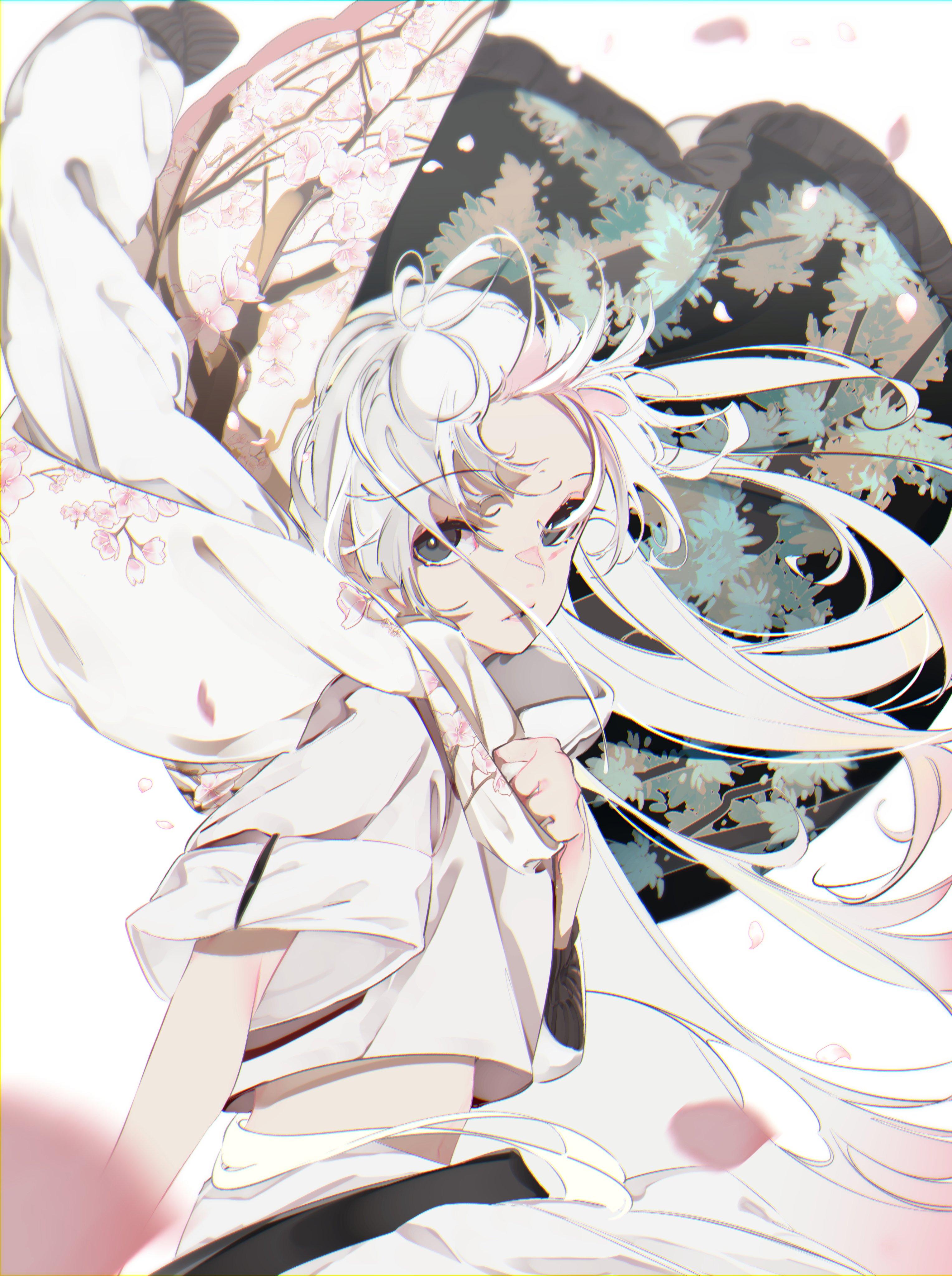 终极白毛控,谁能抗拒白长直的高冷美少女呢?今日画师:米室@yosk6000
