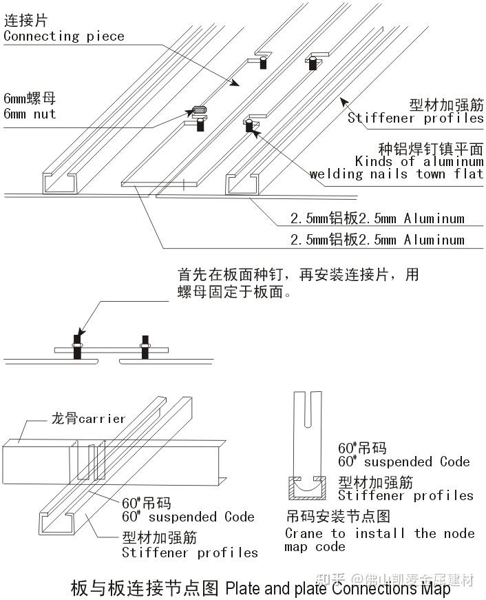 外墙铝单板安装示意图图片