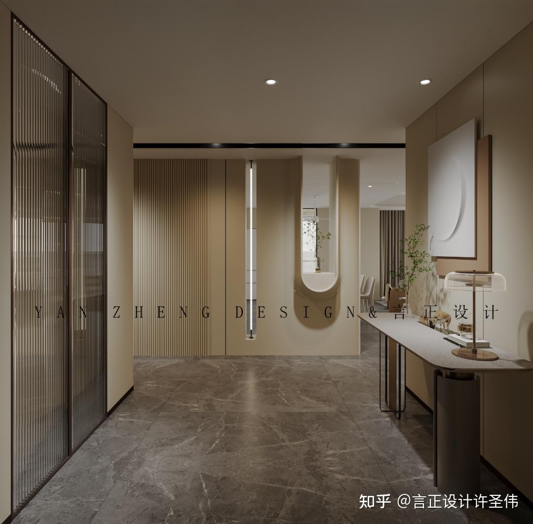 重庆室内设计工作室言正新作|【万科锦绣滨江】326㎡大平层精装房改造，朋友：这房子唯一的缺点，不是我家！ - 知乎