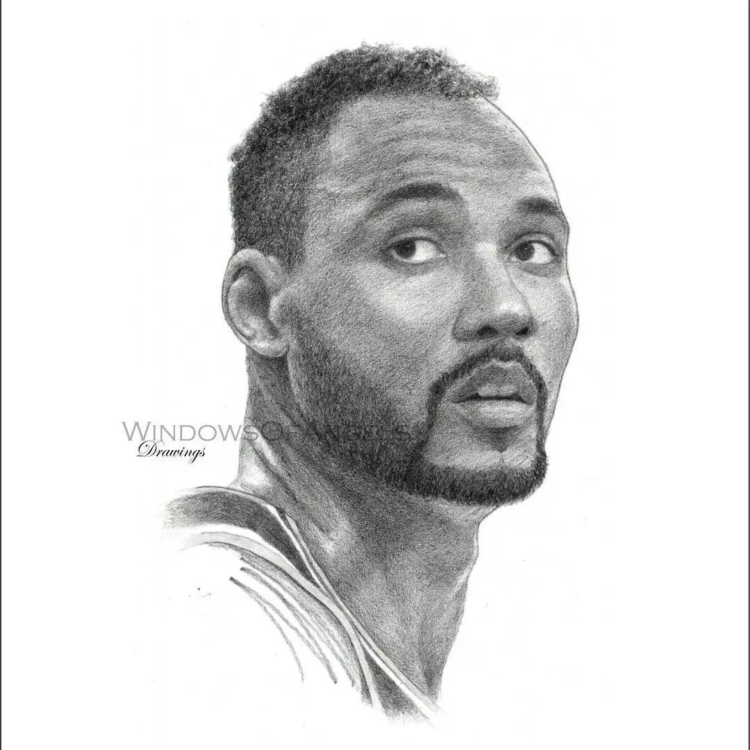 致敬传奇!nba退役巨星素描肖像专辑