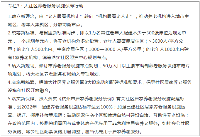 大社区养老、时间银行、普惠型...杭州最新发布养老“十四五”规划