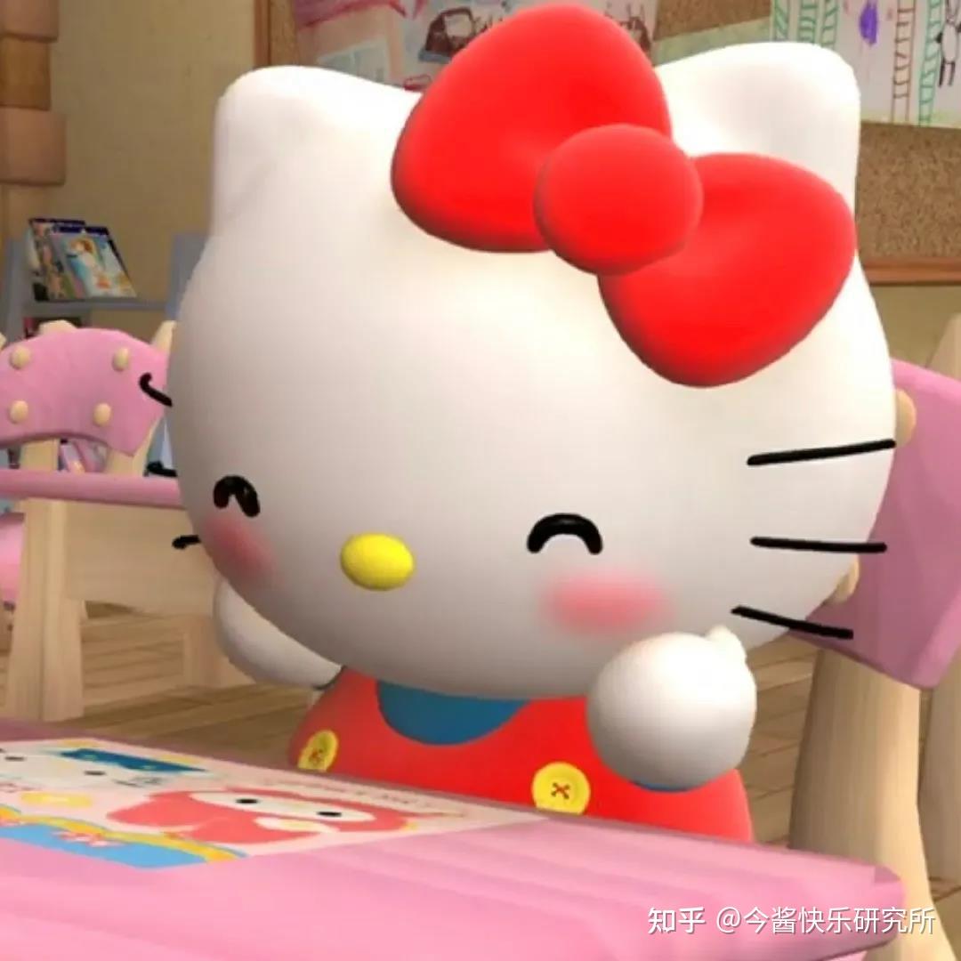3D hallo kitty 凯蒂猫头像 甜品师 - 堆糖，美图壁纸兴趣社区