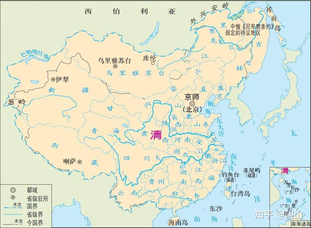 清朝疆域图(1820年)(图源:《中外历史纲要》)如上所述,在西方政治话语