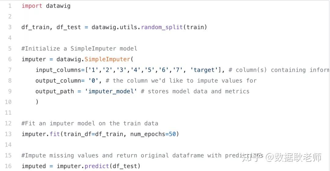 Datawig Library In Python 6种常见处理Missing Value的方法 - 知乎