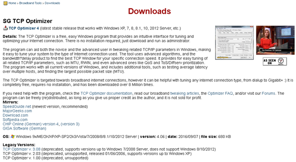 Sg Tcp Optimizer For Vista Free - Colaboratory