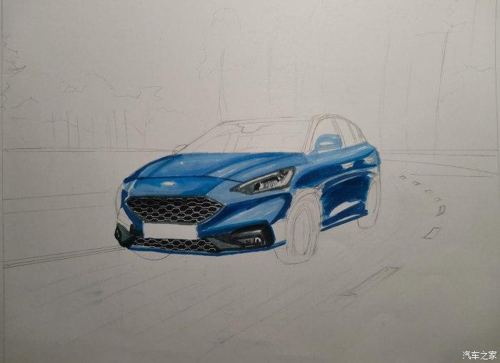 我的z态度手绘福特最强小钢炮福克斯st