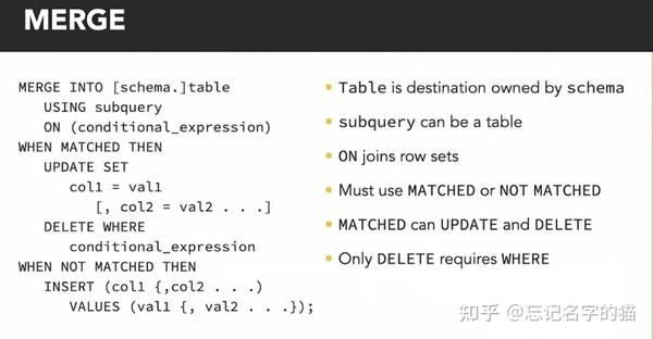 Oracle Database 19c Advanced SQL 3. DML MERGE