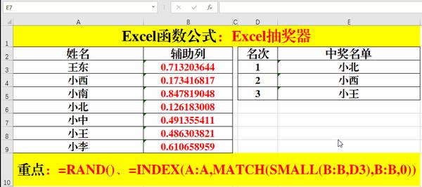 excel函數公式randindexmatchsmall函數的另類實用技巧