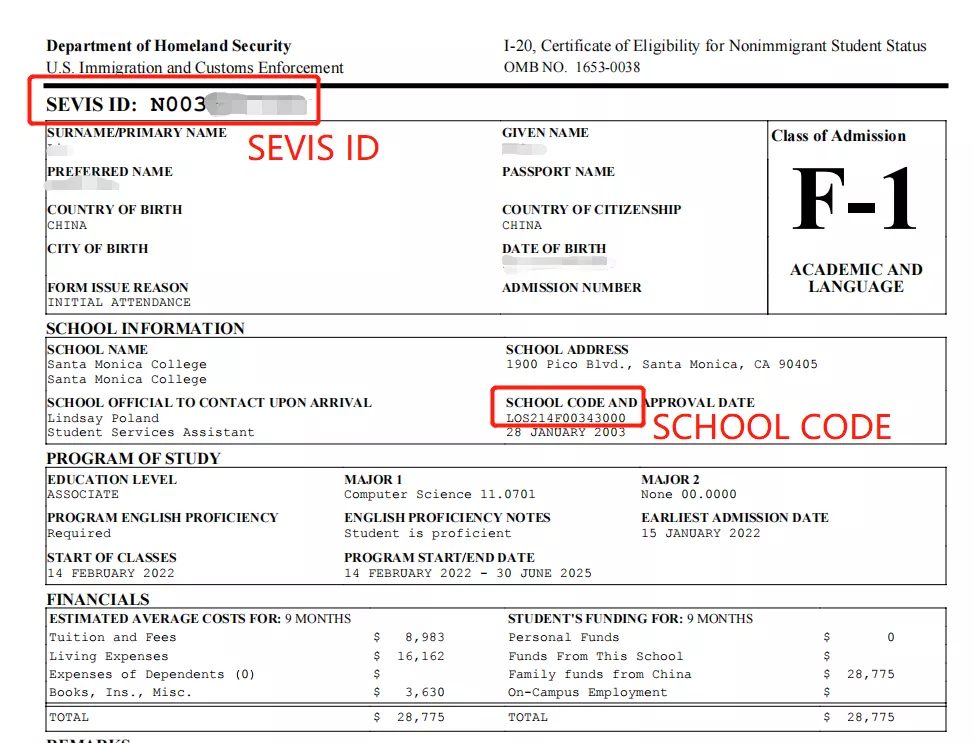 SEVIS SEVISFEE I 901 SEVIS fmjfee SEVIS 