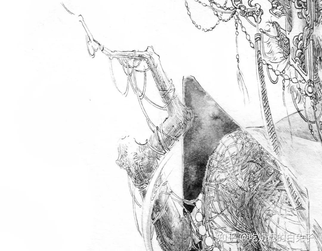 黑白水墨画——百鬼画师杉泽