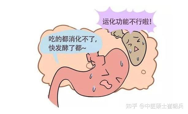 1,脾胃不和脾和胃互为表里,胃主纳食,脾主运化,共同完成消化.