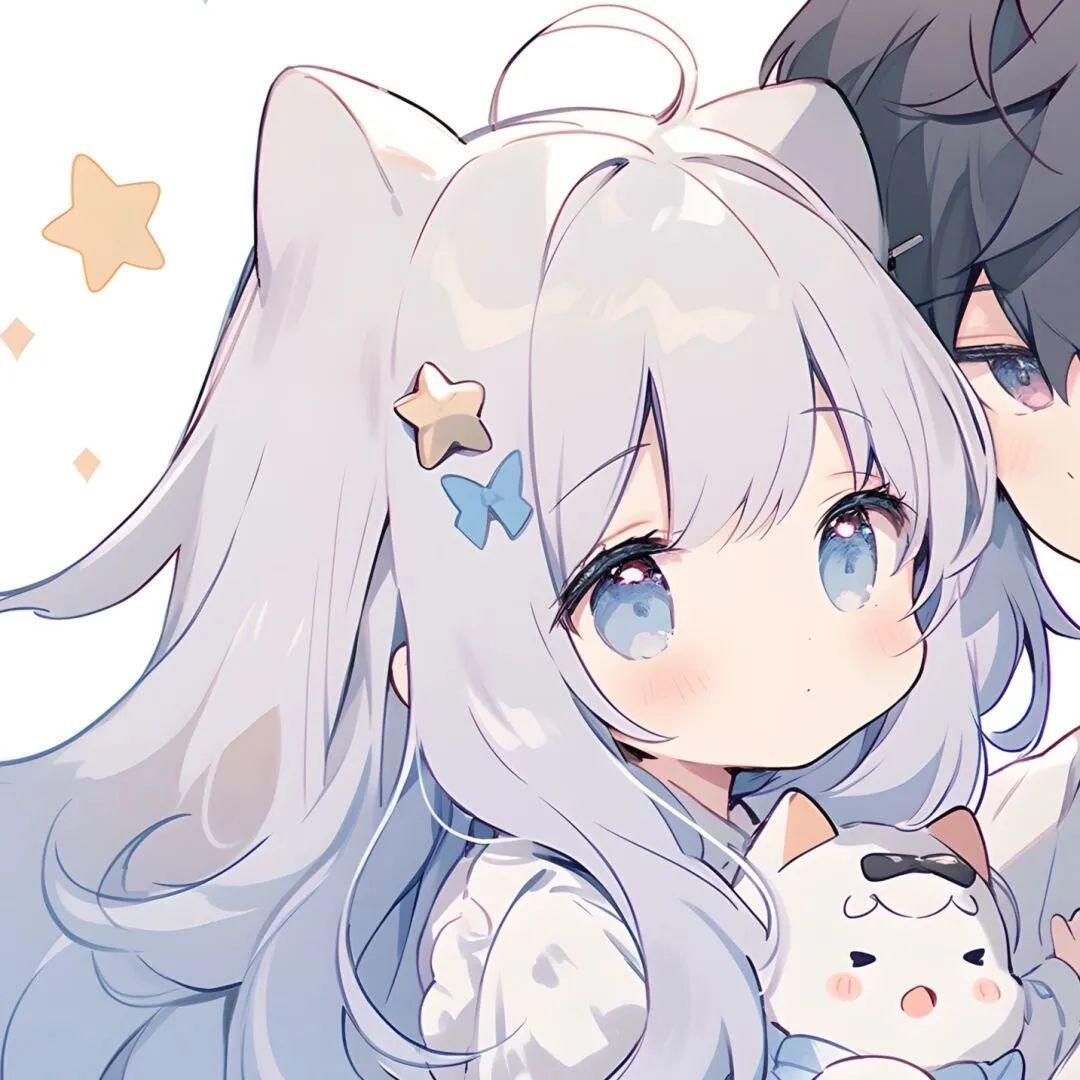 情侣头像丨怦然心动卡通情侣头像