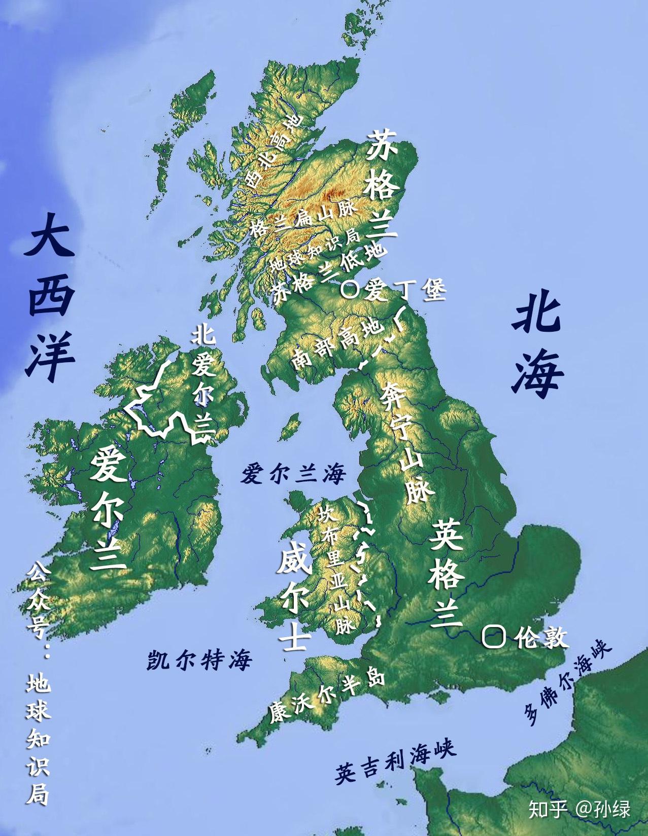 英国的河流地图图片