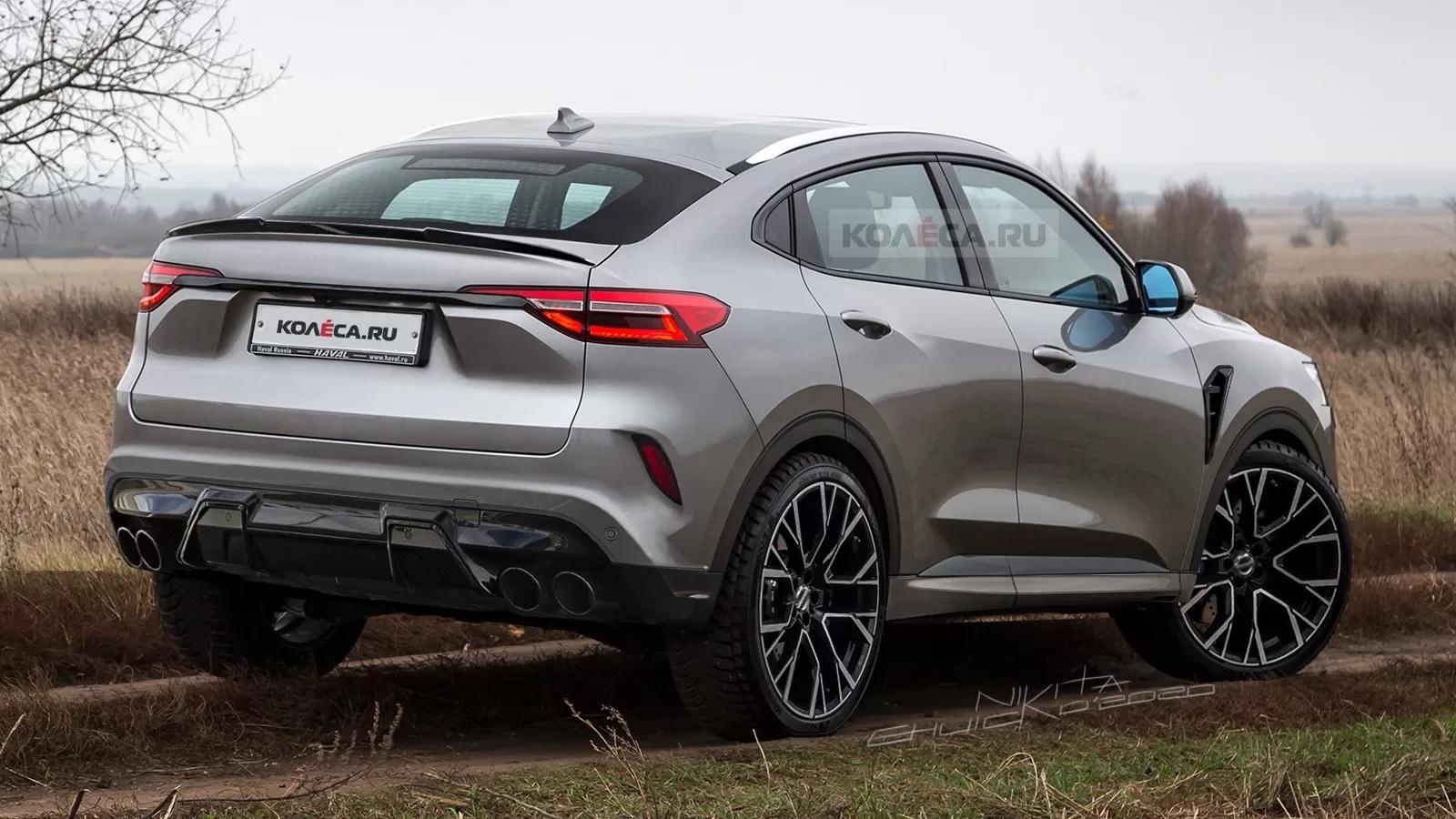 哈弗f7x改装版渲染图曝光,加装宝马类似于m power风格的包围