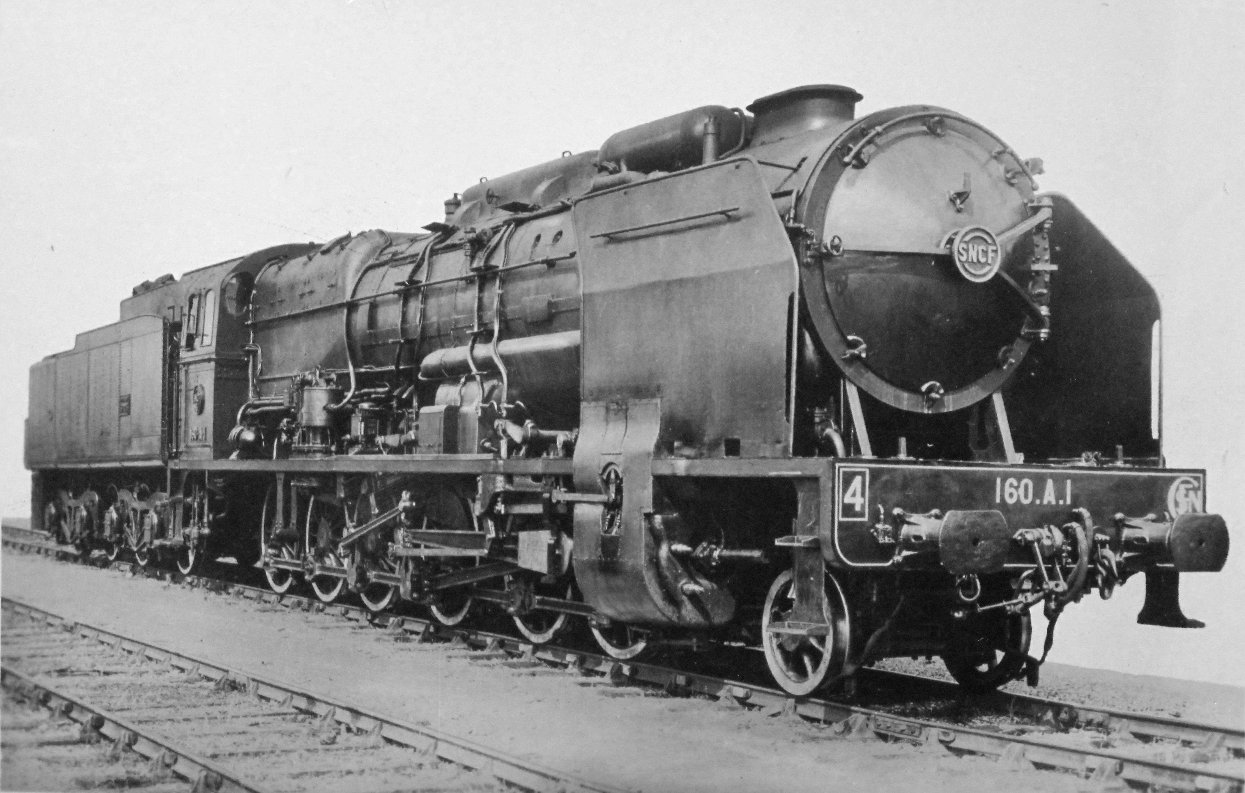 科普十足目巴黎奥尔良铁路公司6000型法国国铁4150a型蒸汽机车