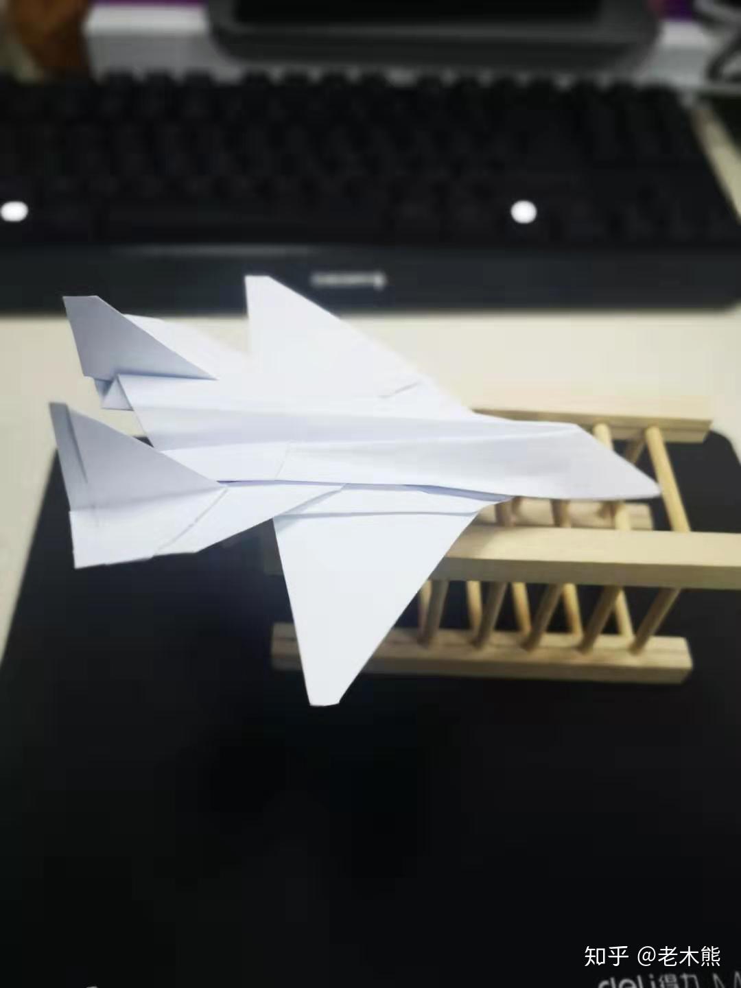 [原创]可变翼单垂尾纸飞机 折纸教程