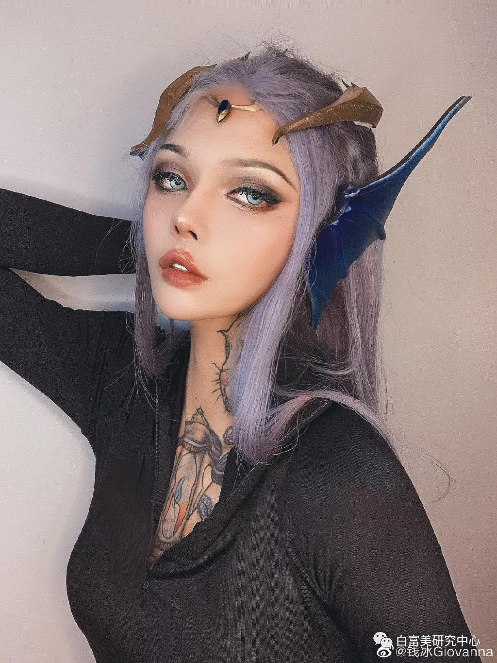 d音女神整成精灵脸获赞2000w离开滤镜后怎么像个男人