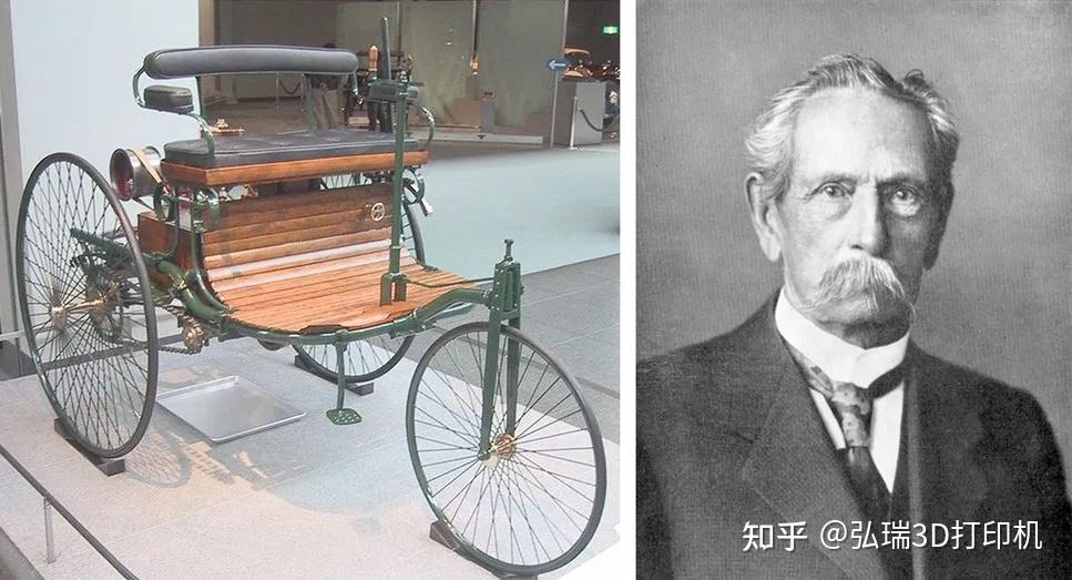 (卡爾本茨與他發明的汽車)1908年福特t型車誕生,作為全世界第一臺以